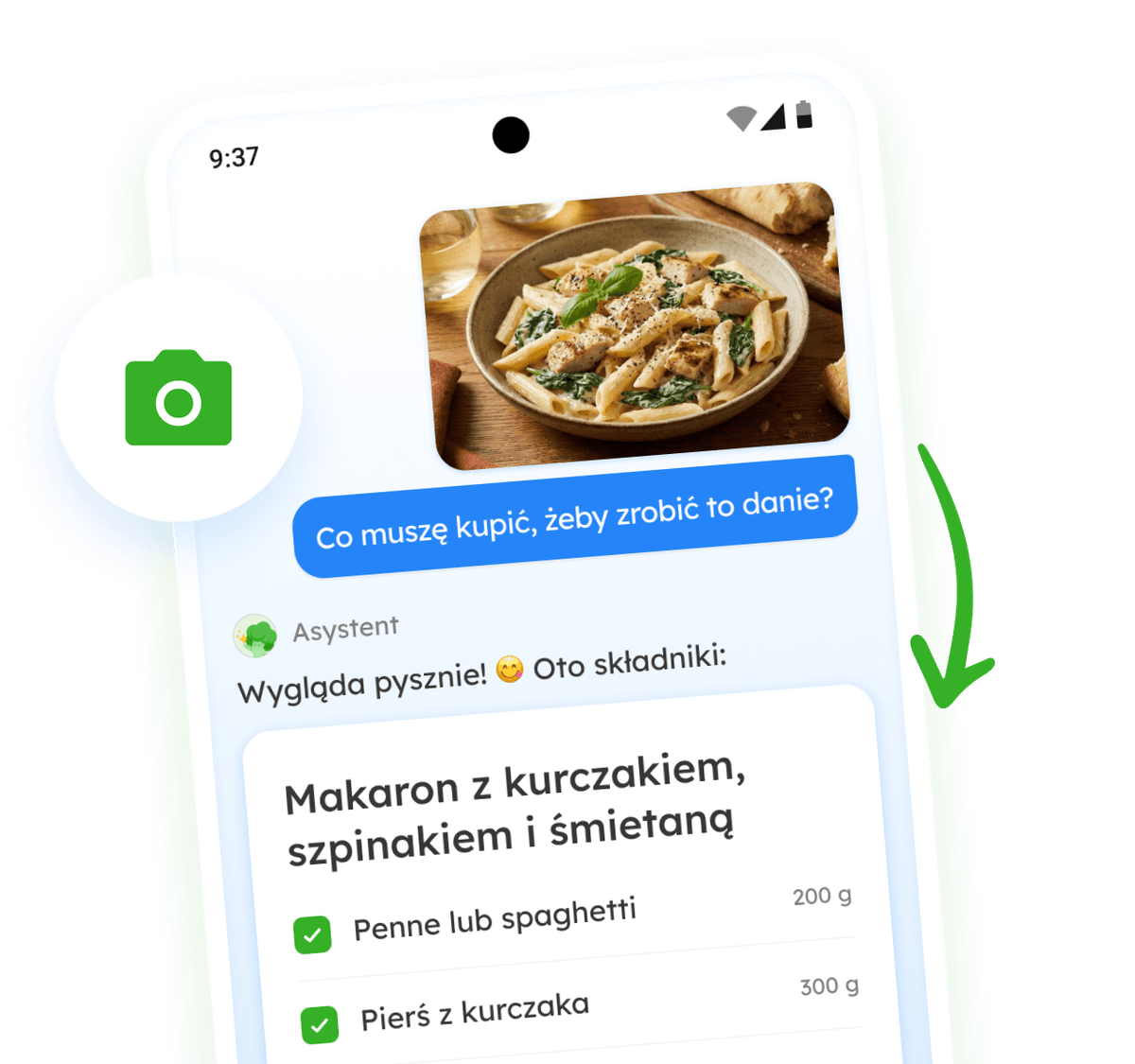 Zmień zdjęcia w listy